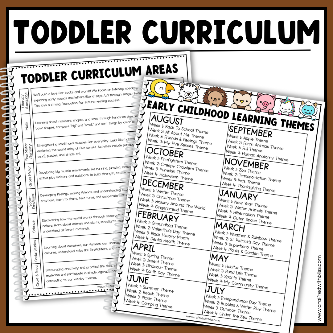November Toddler Curriculum Activities and Printable Tot School Homeschool