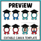 Editable Graduation Bulletin Decor [Pre-k, Preschool, Kinder] End of the Year