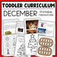 December Toddler Curriculum Activities and Printable Tot School Homeschool