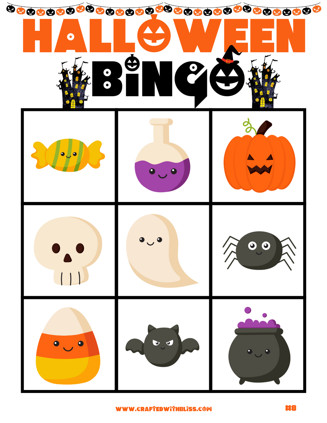 10 Halloween BINGO For Preschool-Kindergarten – CraftedwithBliss