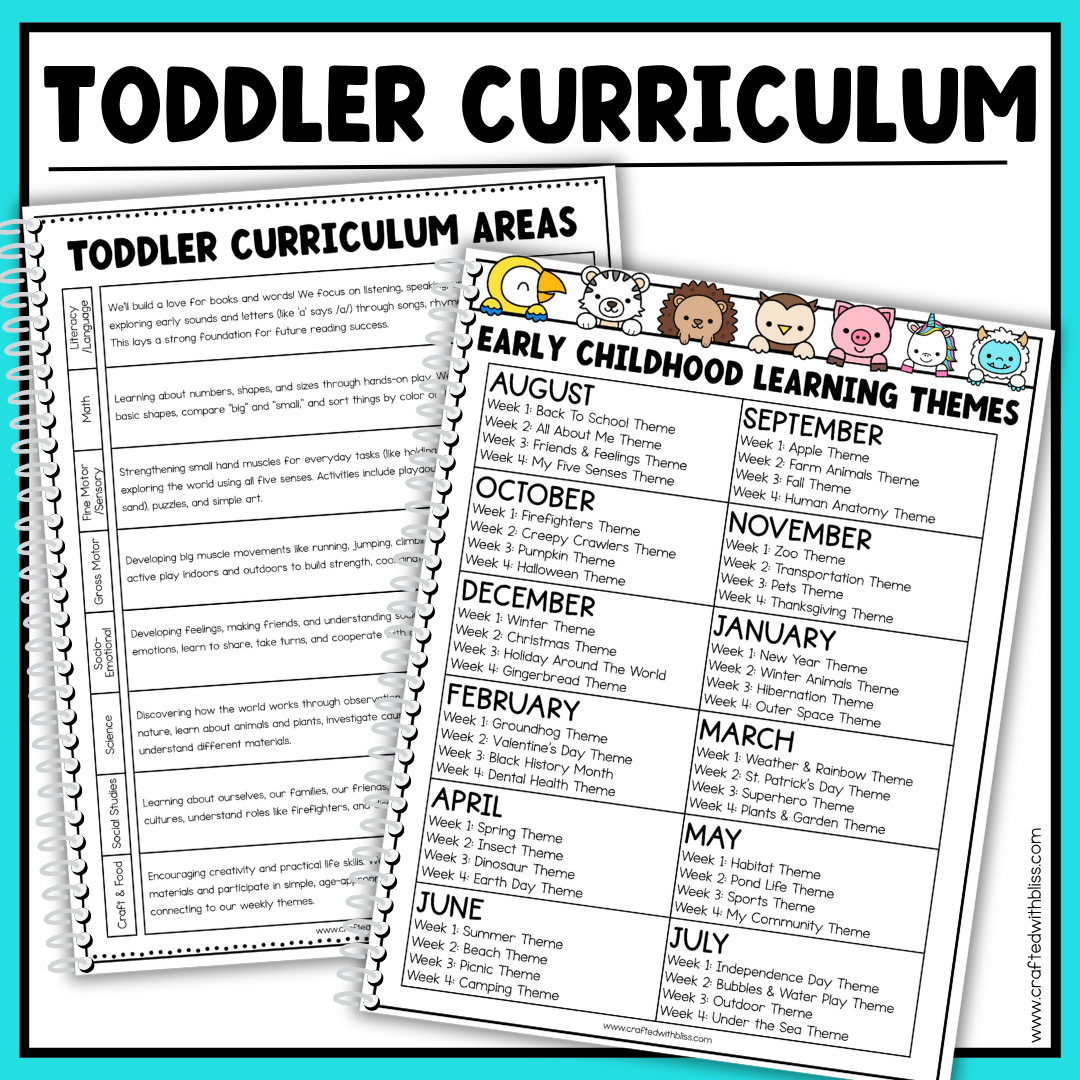 January Toddler Curriculum Activities and Printable Tot School Homeschool