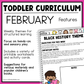 February Toddler Curriculum Activities and Printable Tot School Homeschool