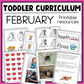 February Toddler Curriculum Activities and Printable Tot School Homeschool