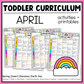 April Toddler Curriculum Activities and Printable Tot School Homeschool Spring