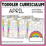 April Toddler Curriculum Activities and Printable Tot School Homeschool Spring
