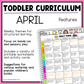 April Toddler Curriculum Activities and Printable Tot School Homeschool Spring