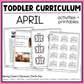 April Toddler Curriculum Activities and Printable Tot School Homeschool Spring