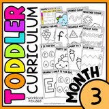 October Month 3 Toddler Curriculum Workbook Homeschool Tot School Daycare