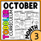 October Month 3 Toddler Curriculum Workbook Homeschool Tot School Daycare