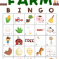 50 Farm Bingo Cards (5x5)