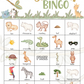 50 Safari Theme Bingo Cards (5x5)