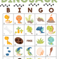 50 Dinosaur Bingo Cards (5x5)
