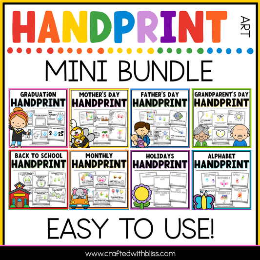 Handprint Art Craft Keepsake Mini Bundle