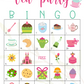 50 Tea Party Bingo Cards (5x5)
