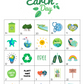 50 Earth Day Bingo Cards (5x5)