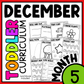 December Month 5 Toddler Curriculum Workbook Homeschool Tot School Daycare