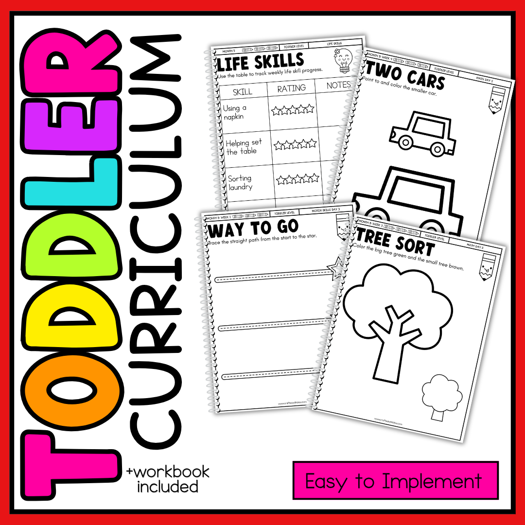 December Month 5 Toddler Curriculum Workbook Homeschool Tot School Daycare