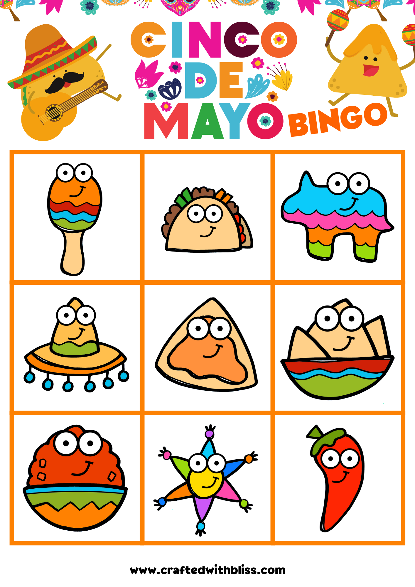 10 Cinco De Mayo BINGO For Preschool Kindergarten CraftedwithBliss 10-cinco-de-mayo-bingo-for-preschool-kindergarten-craftedwithbliss