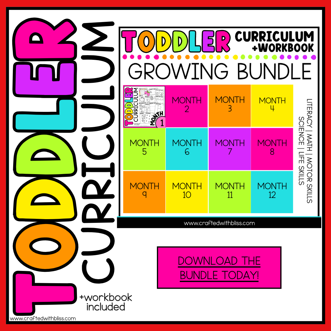 December Month 5 Toddler Curriculum Workbook Homeschool Tot School Daycare