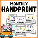Monthly Handprint Keepsake Art