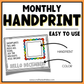 Monthly Handprint Keepsake Art