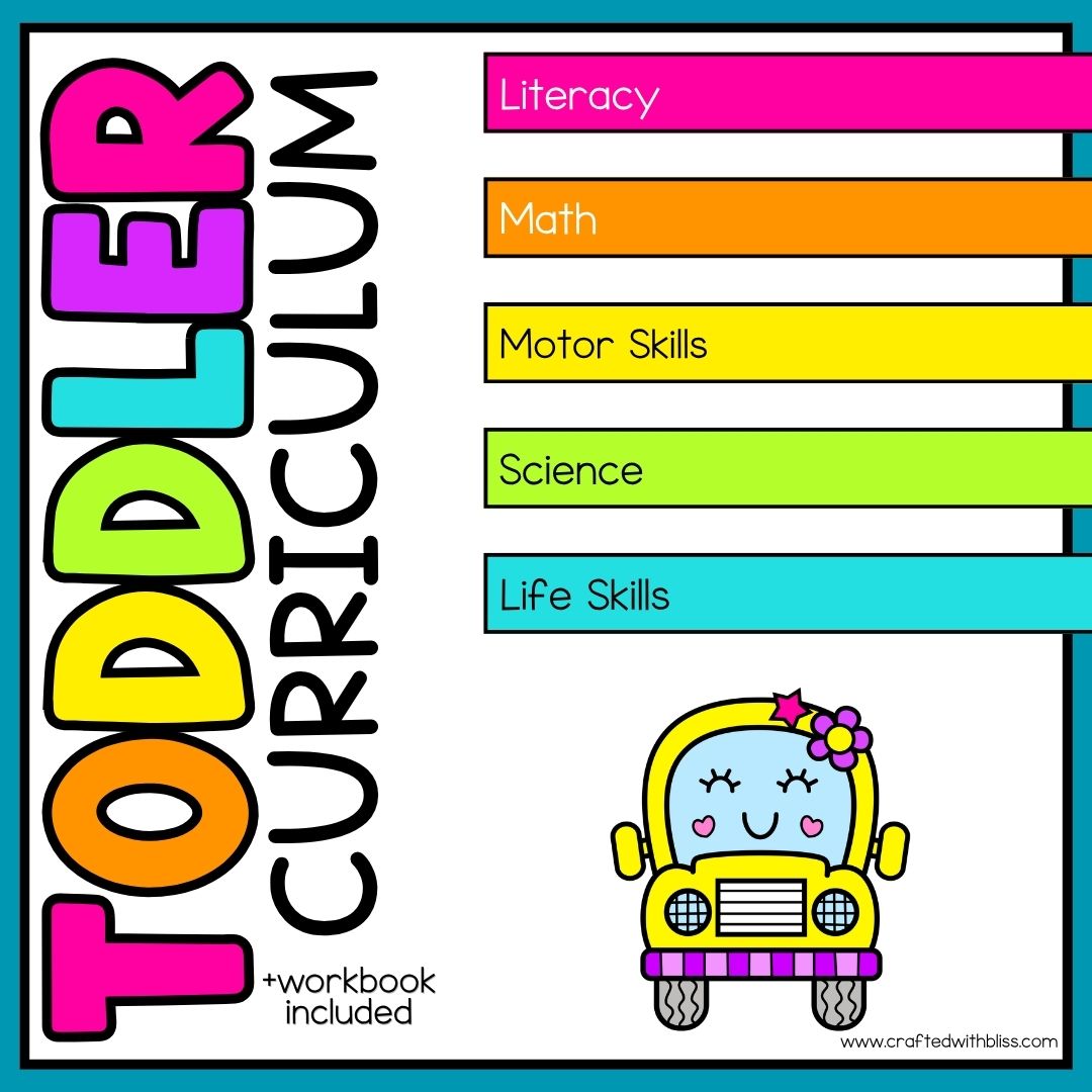 January Month 6 Toddler Curriculum Workbook Homeschool Tot School Daycare Tot Curriculum