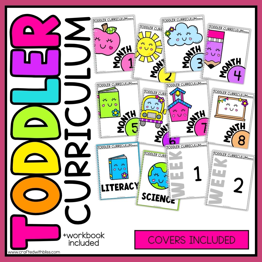 February Month 7 Toddler Curriculum Workbook Homeschool Tot School Daycare