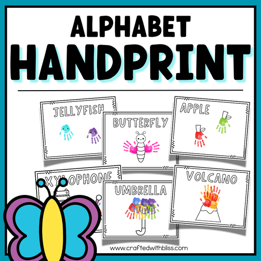 Alphabet Handprint Keepsake Art