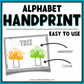 Alphabet Handprint Keepsake Art