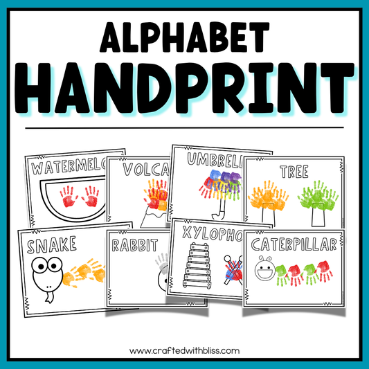 Alphabet Handprint Keepsake Art
