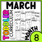 March Month 8 Toddler Curriculum Workbook Homeschool Tot School Daycare