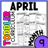 April Month 9 Toddler Curriculum Workbook Homeschool Tot School Daycare