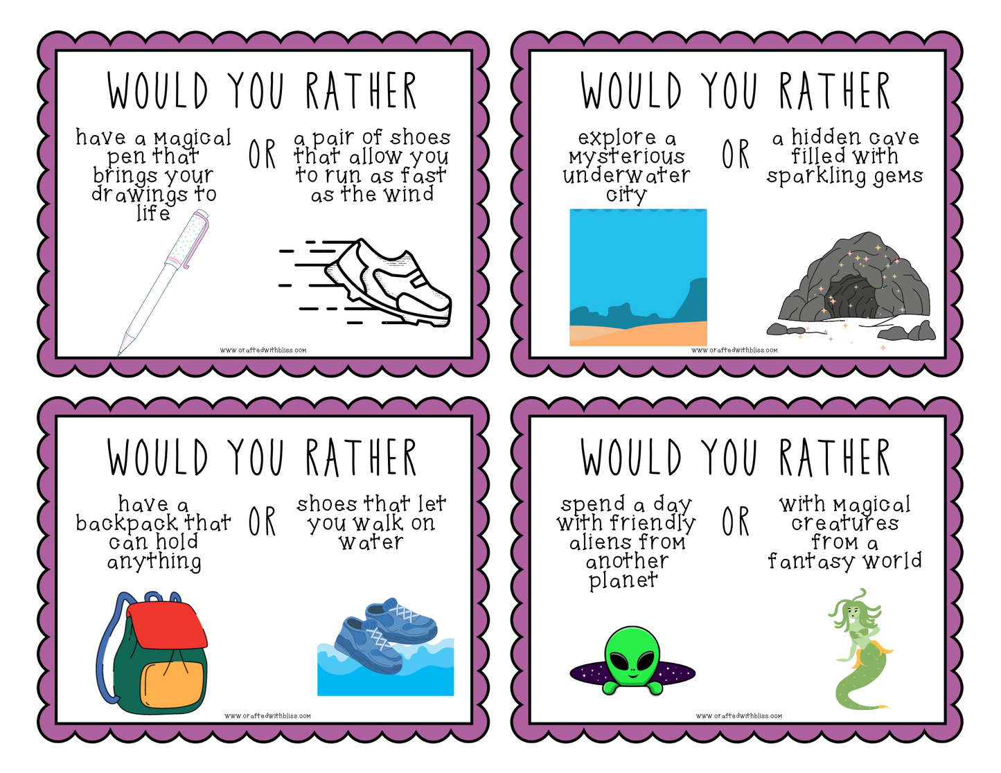 Conversation Fun: 140 Would you Rather Cards