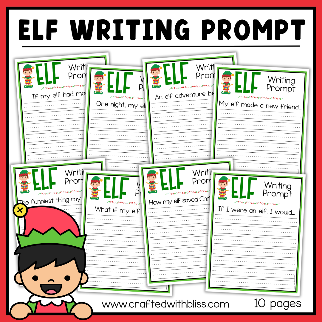 Elf Code Writing Elf Writing Prompt Printable – CraftedwithBliss