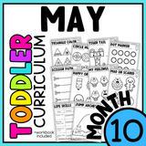 May Month 10 Toddler Curriculum Workbook Homeschool Tot School Daycare