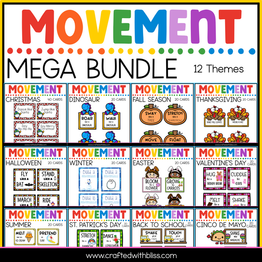 Movement Task Cards Mega Bundle