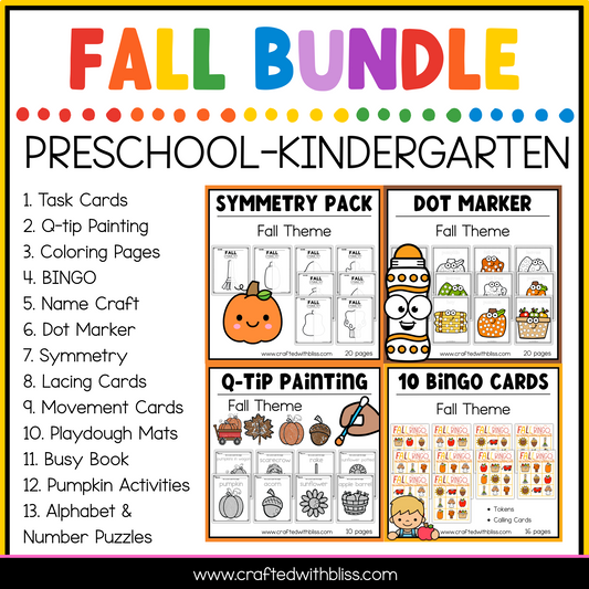 Fall Preschool-Kindergarten Mini Bundle