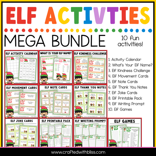 Elf Activities Mega Bundle