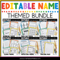 Editable Name Practice Printable PreK Writing Center Life Skill Mini Bundle