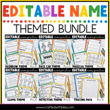 Editable Name Practice Printable PreK Writing Center Life Skill Mini Bundle