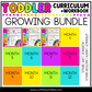 Toddler Curriculum Workbook GROWING BUNDLE Homeschool Tot School Daycare