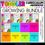 Toddler Curriculum Workbook GROWING BUNDLE Homeschool Tot School Daycare