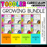 Toddler Curriculum Workbook GROWING BUNDLE Homeschool Tot School Daycare