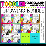 Toddler Curriculum Workbook GROWING BUNDLE Homeschool Tot School Daycare