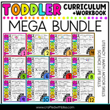 Toddler Curriculum Workbook MEGA BUNDLE Homeschool Tot School Daycare