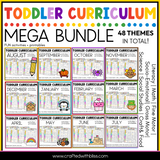 Toddler Curriculum MEGA Bundle Tot School Homeschool Daycare 2-3 yo 48 Themes