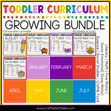 Toddler Curriculum Growing Bundle Tot School Homeschool Daycare 2-3 yo 48 Themes