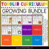 Toddler Curriculum Growing Bundle Tot School Homeschool Daycare 2-3 yo 48 Themes