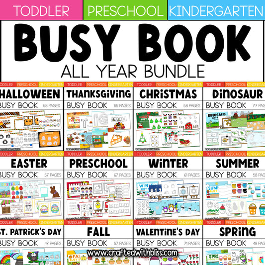 Year Round Busy Book Binder Quiet Adapted Book