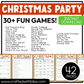 Printable Christmas Party Games For All Bundle 30+ Games